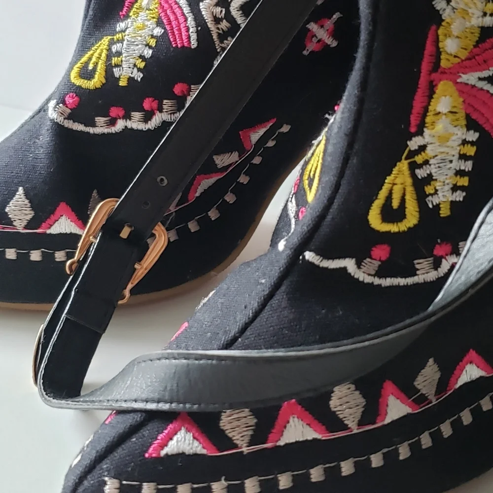 Boho Embroidered booties